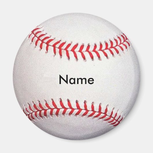 Benutzerdefinierter Baseballmagnet Magnet (Vorne)