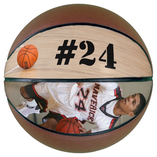 Benutzerdefinierter Basketball - Bild und Anzahl h (Vorderseite)