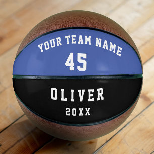 Benutzerdefinierter Basketball Blau Spieler Team N