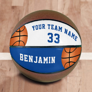 Benutzerdefinierter Basketball mit der Teamnummer 
