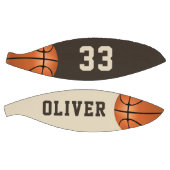 Benutzerdefinierter Basketball mit Name und Nummer (Panele)