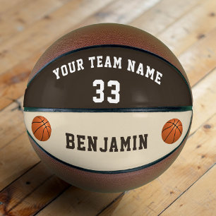 Benutzerdefinierter Basketball mit Namensnummer Ki