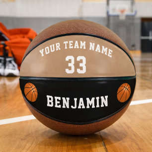 Benutzerdefinierter Basketball mit Spielernummer u
