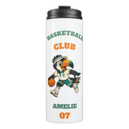 Benutzerdefinierter Basketballverein Toucan Tumble Thermosbecher