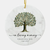 Benutzerdefinierter Baum des Lebens in liebender E Keramik Ornament (Vorne)