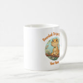 Benutzerdefinierter Bearded Dragon Mama Becher Kaffeetasse (VorderseiteRechts)