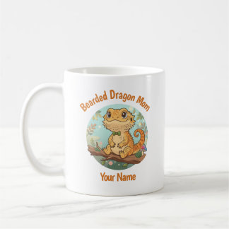 Benutzerdefinierter Bearded Dragon Mama Becher Kaffeetasse