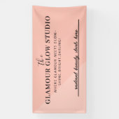 Benutzerdefinierter Beauty-Salon mit Tag-Line-Bann Banner (Vertikal)