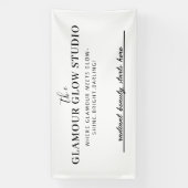 Benutzerdefinierter Beauty-Salon mit Tag-Zeile Banner (Vertikal)