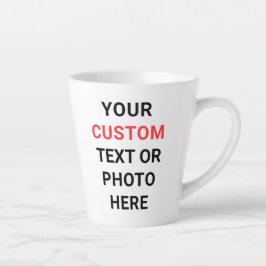 Benutzerdefinierter Becher | Hier Text, Foto, Logo Milchtasse