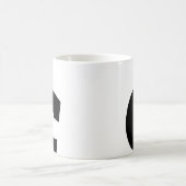 Benutzerdefinierter Becher Monogramm Anfangsbuchst Kaffeetasse (Mittel)