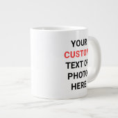 Benutzerdefinierter Becher | Text, Foto, Logo oder Jumbo-Tasse (Vorderseite Rechts)