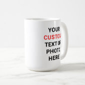 Benutzerdefinierter Becher | Text, Foto, Logo oder Kaffeetasse (VorderseiteRechts)