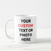 Benutzerdefinierter Becher | Text, Foto, Logo oder Kaffeetasse (Links)