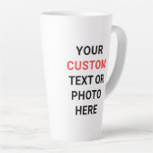 Benutzerdefinierter Becher | Text, Foto, Logo oder Milchtasse (Rechte Ecke)