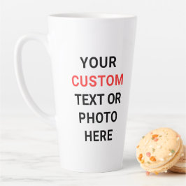 Benutzerdefinierter Becher | Text, Foto, Logo oder Milchtasse