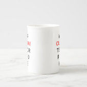 Benutzerdefinierter Becher | Text, Foto, Logo oder Porzellantasse (Vorderseite)