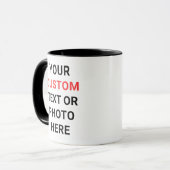 Benutzerdefinierter Becher | Text, Foto, Logo oder Tasse (Vorderseite Links)