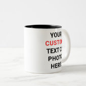 Benutzerdefinierter Becher | Text, Foto, Logo oder Zweifarbige Tasse (VorderseiteRechts)