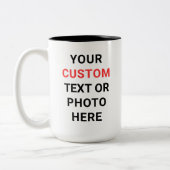 Benutzerdefinierter Becher | Text, Foto, Logo oder Zweifarbige Tasse (Links)