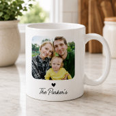 Benutzerdefinierter beidseitiger Name und Foto Kaffeetasse