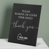 Benutzerdefinierter Benutzer Entfernen Sie Schuhe Sockelschild