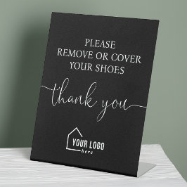 Benutzerdefinierter Benutzer Entfernen Sie Schuhe Sockelschild