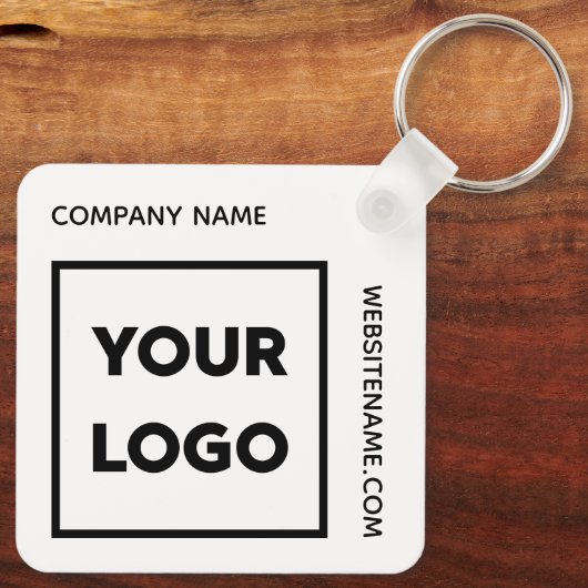 Benutzerdefinierter Bereich für Logos und Text Schlüsselanhänger (Rückseite)