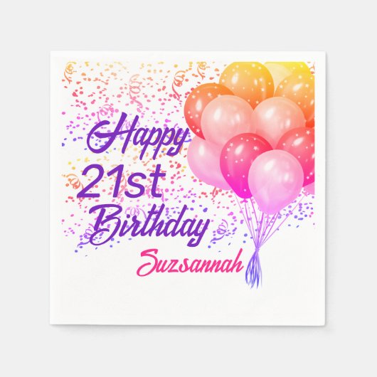 Benutzerdefinierter Besondere Anlass-Confetti mit Serviette (Vorderseite)