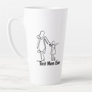 Benutzerdefinierter Best Mom Ever Zweifarben-Beche Milchtasse