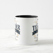 Benutzerdefinierter Beste-Lehrer-Geschenktasse Tasse (Zentrum)