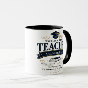 Benutzerdefinierter Beste-Lehrer-Geschenktasse Tasse