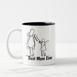 Benutzerdefinierter Beste-Mutter-aller-Zeiten-Two- Zweifarbige Tasse