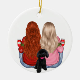 Benutzerdefinierter Bester-Freunde-für-immer-Keram Keramik Ornament