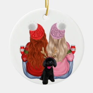 Benutzerdefinierter Bester-Freunde-für-immer-Keram Keramik Ornament