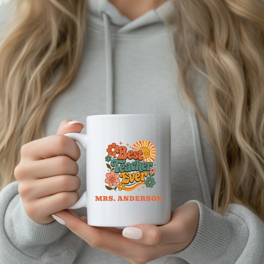 Benutzerdefinierter Bester Lehrer Aller Zeiten Flo Kaffeetasse