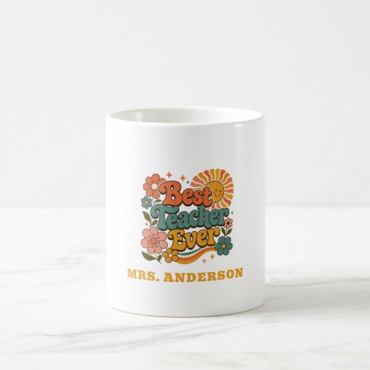 Benutzerdefinierter Bester Lehrer Aller Zeiten Flo Kaffeetasse (Mittel)