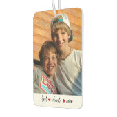 Benutzerdefinierter bester Tante je 2 Foto Autolufterfrischer (Links)