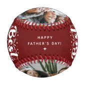 Benutzerdefinierter bester Vater je 2 Foto - Keepa Baseball (Rückseite)