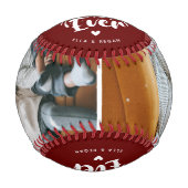 Benutzerdefinierter bester Vater je 2 Foto - Keepa Baseball (Vorderseite)