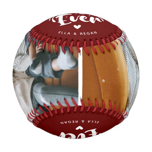 Benutzerdefinierter bester Vater je 2 Foto - Keepa Baseball (Vorderseite)