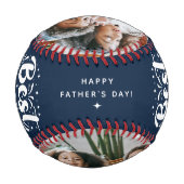 Benutzerdefinierter bester Vater je 2 Foto - Keepa Baseball (Rückseite)