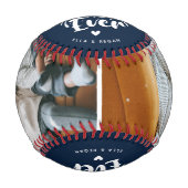 Benutzerdefinierter bester Vater je 2 Foto - Keepa Baseball (Vorderseite)