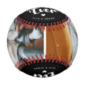 Benutzerdefinierter bester Vater je 2 Foto - Keepa Baseball (Vorderseite)