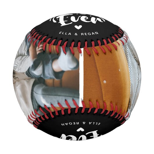 Benutzerdefinierter bester Vater je 2 Foto - Keepa Baseball (Vorderseite)