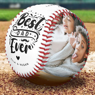 Benutzerdefinierter bester Vater je 2 Foto - Keepa Baseball