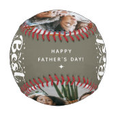 Benutzerdefinierter bester Vater je 2 Foto - Keepa Baseball (Rückseite)