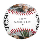 Benutzerdefinierter bester Vater je 2 Foto - Keepa Baseball (Rückseite)