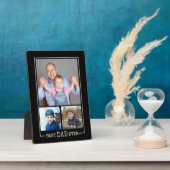 Benutzerdefinierter bester Vater je 3 Fotomaterial Fotoplatte (Seite)