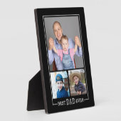 Benutzerdefinierter bester Vater je 3 Fotomaterial Fotoplatte (Seite)